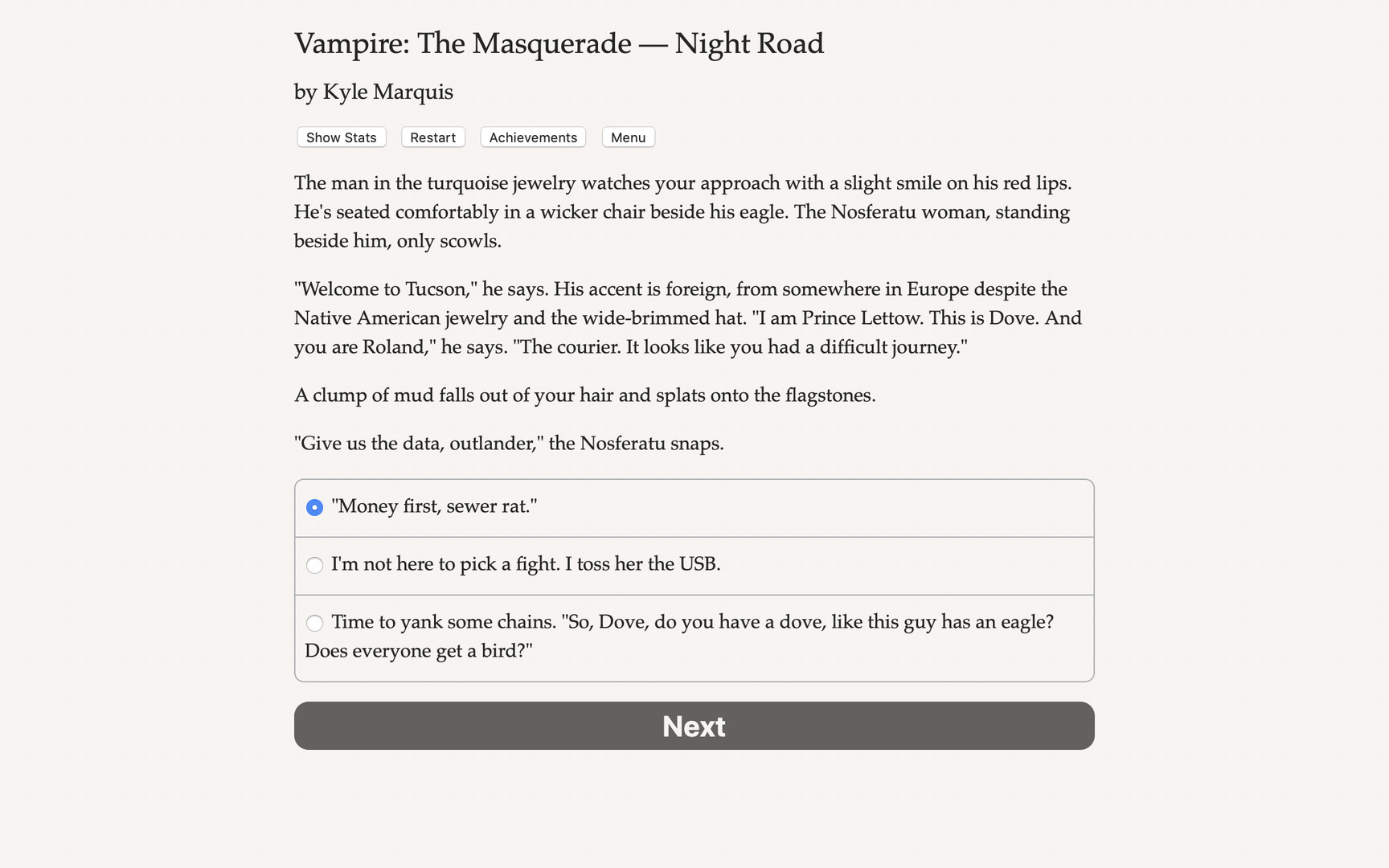 Vampire: The Masquerade — Night Road screenshot