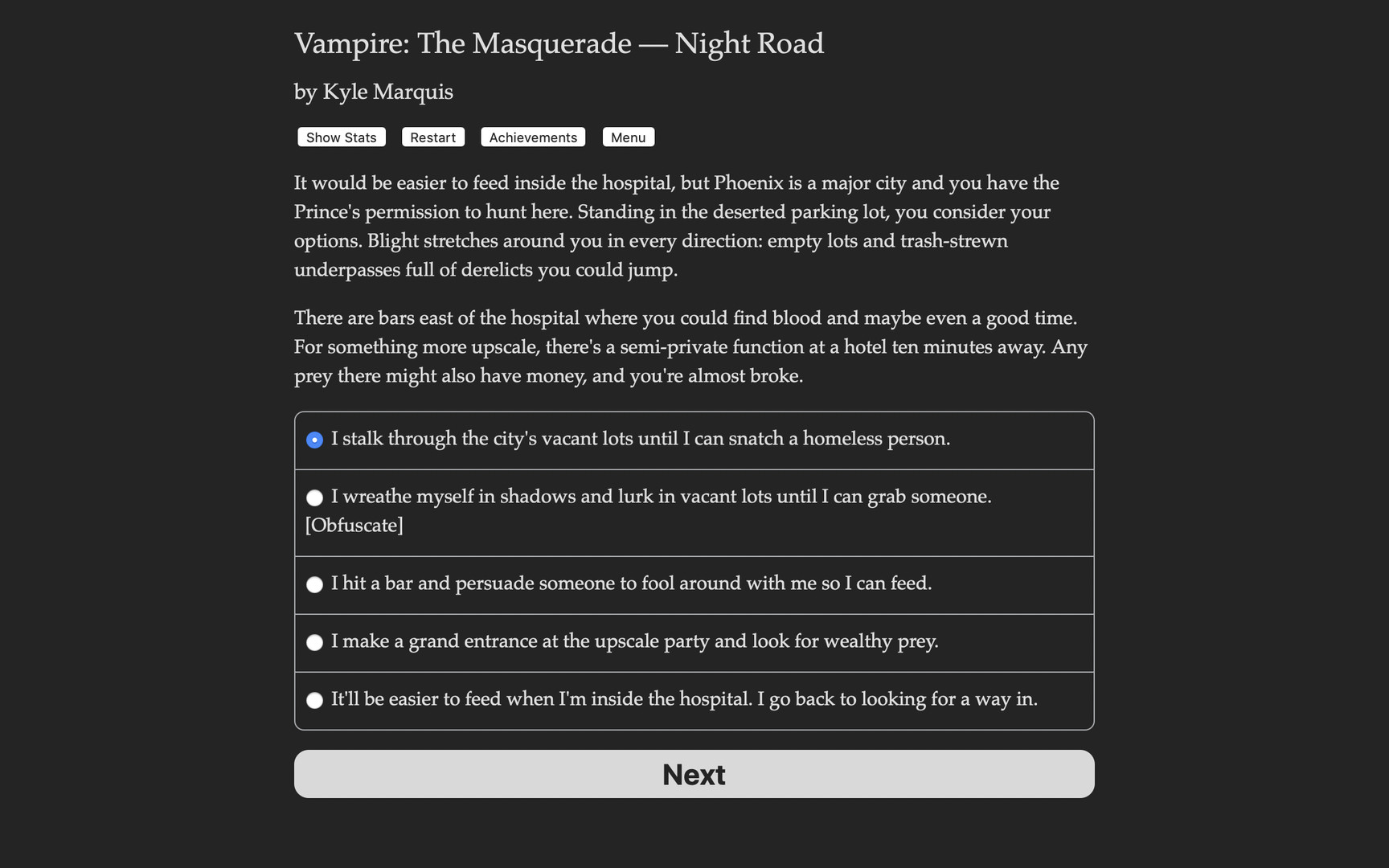 Vampire: The Masquerade — Night Road screenshot