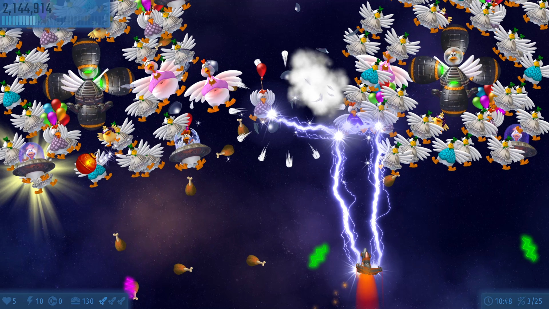 Chicken Invaders Universe screenshot