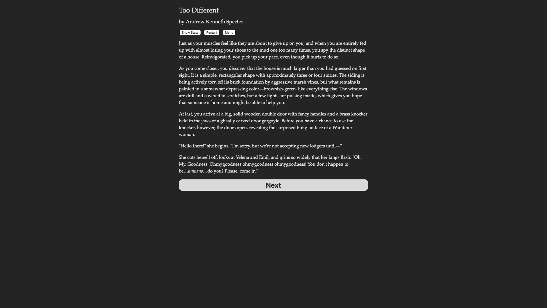 Too Different screenshot