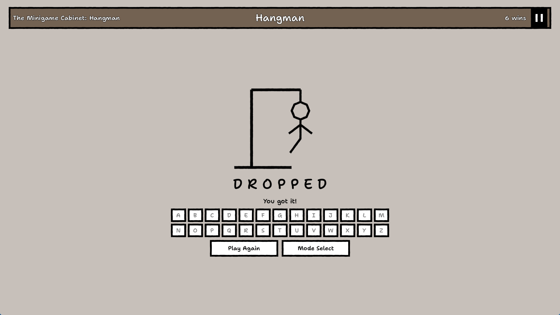 THE MINIGAME CABINET screenshot