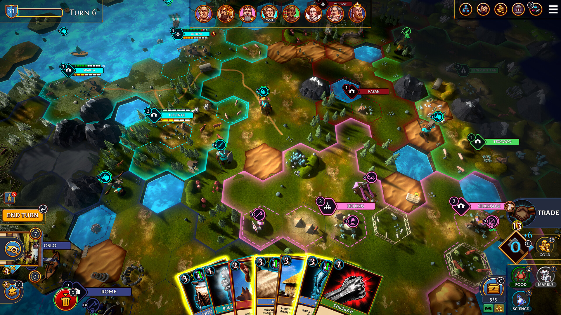 Hexarchy screenshot