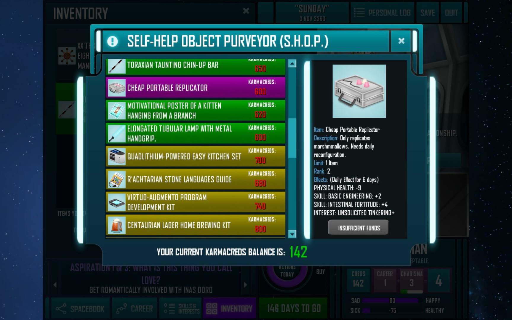 Redshirt screenshot