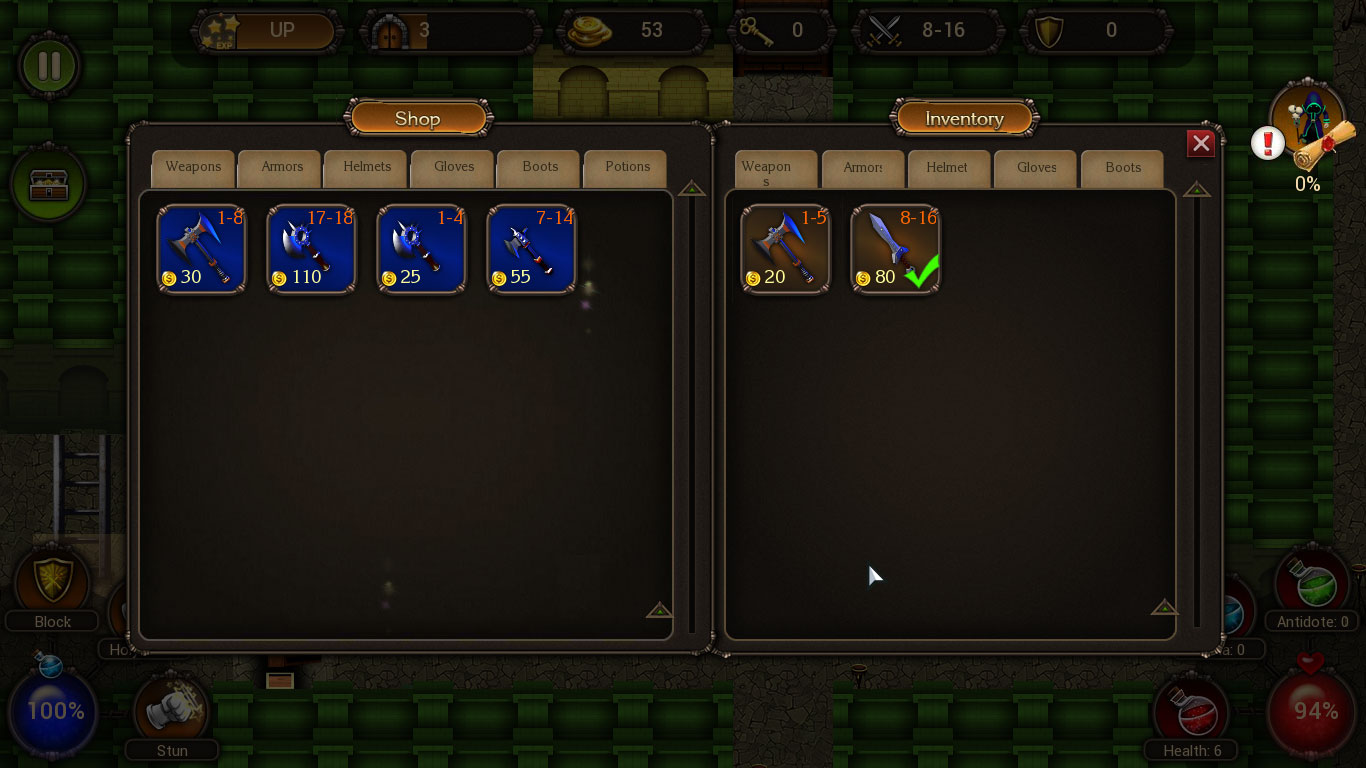 Dungeon of gain screenshot