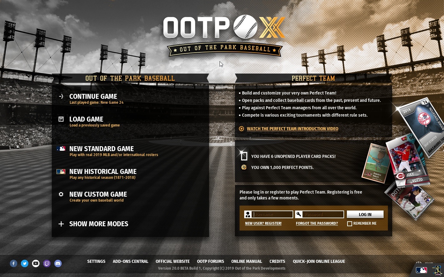 Out of the Park Baseball 20 screenshot
