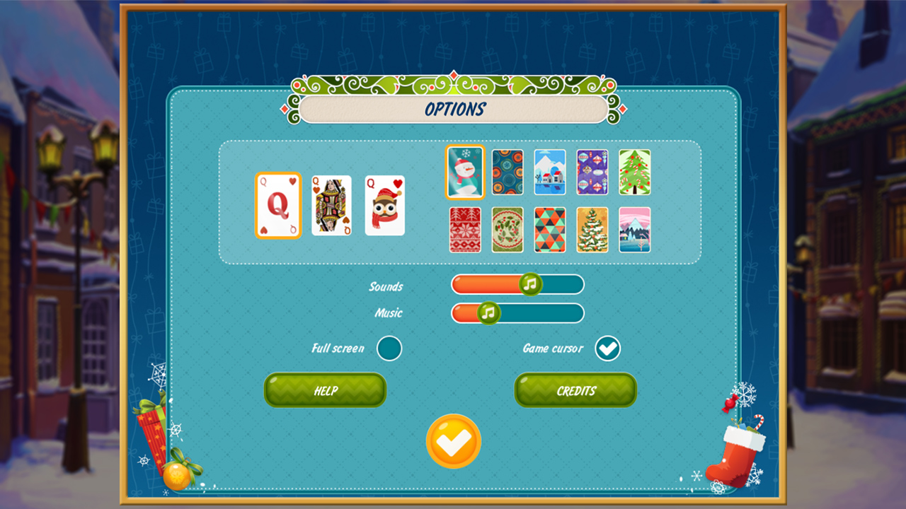 Solitaire Christmas. Match 2 Cards screenshot