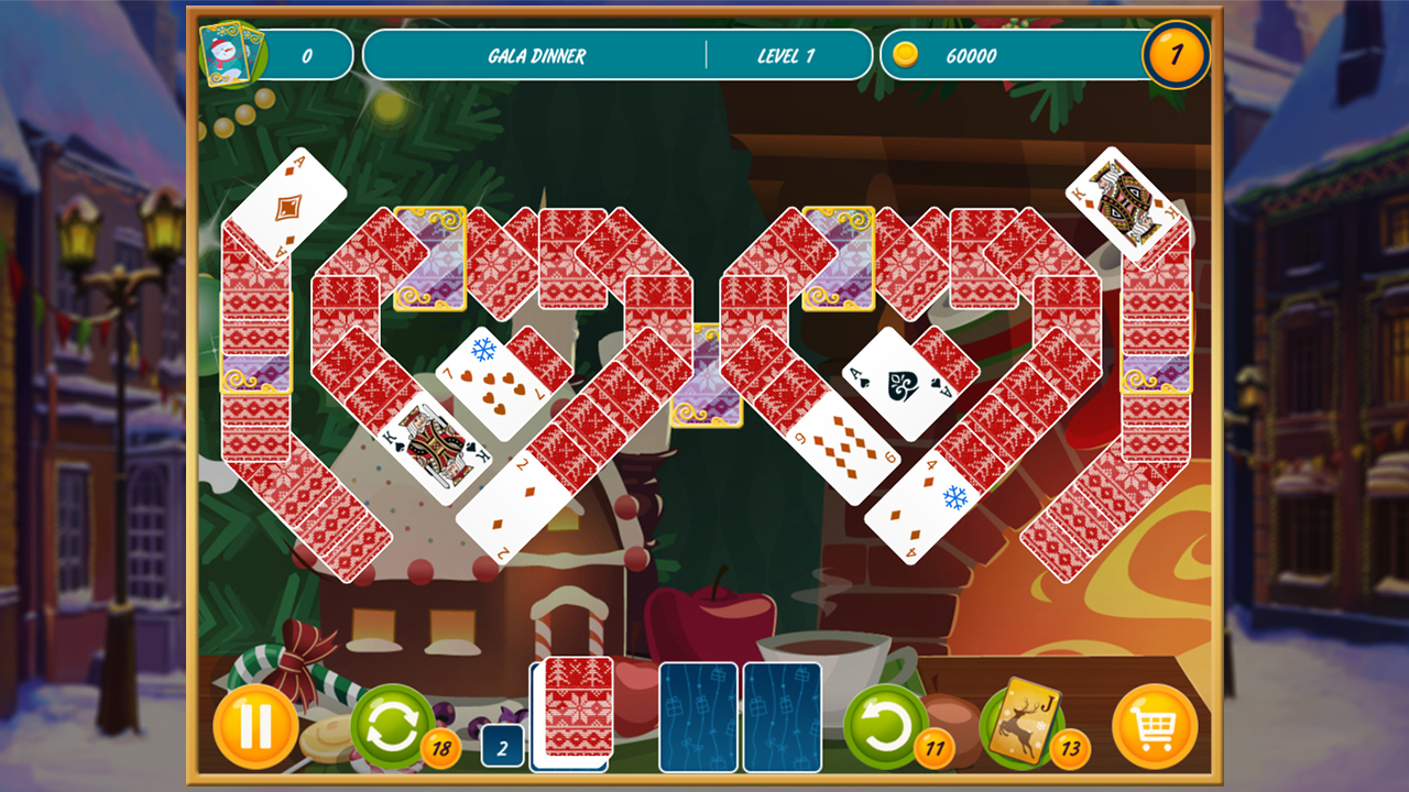 Solitaire Christmas. Match 2 Cards screenshot