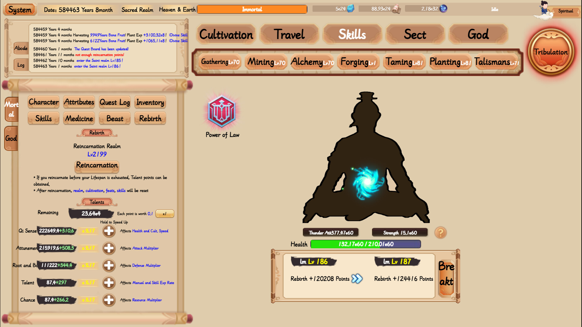 xiuzhen idle screenshot