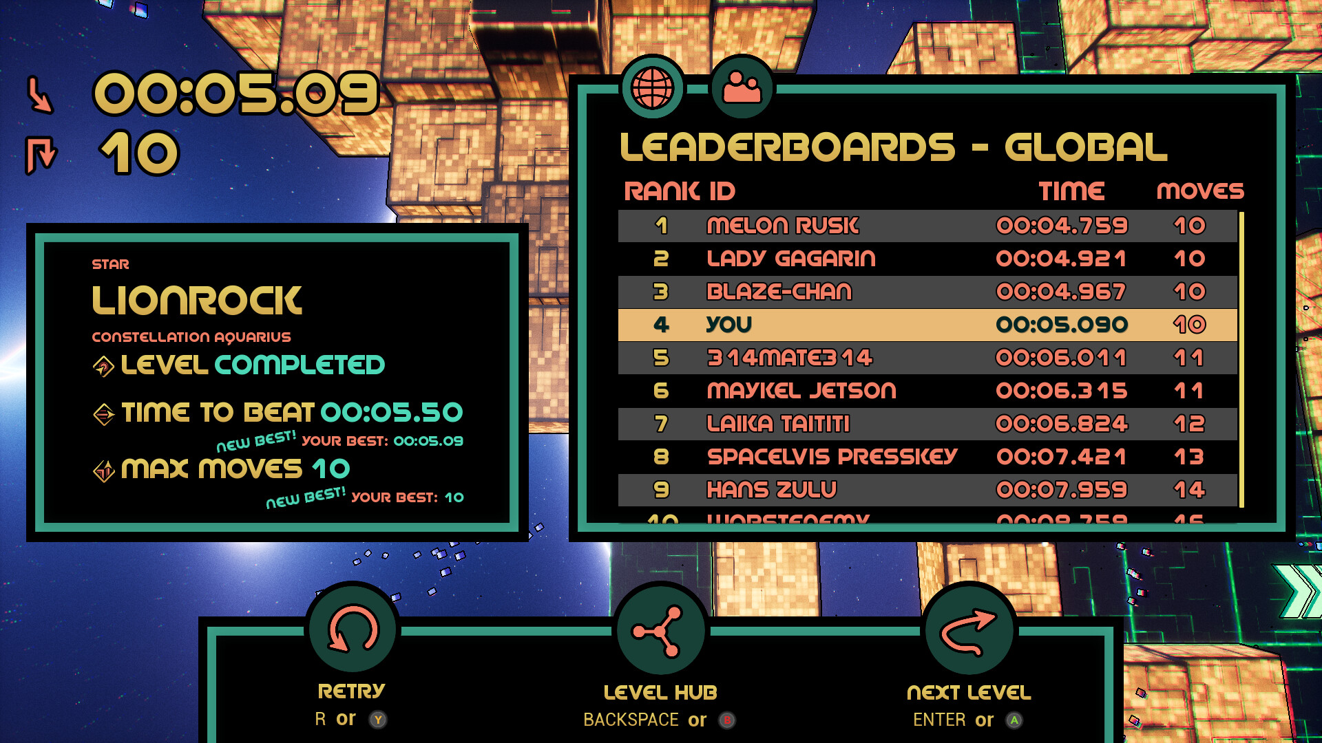 Blaze in Space: Beat a-Maze screenshot