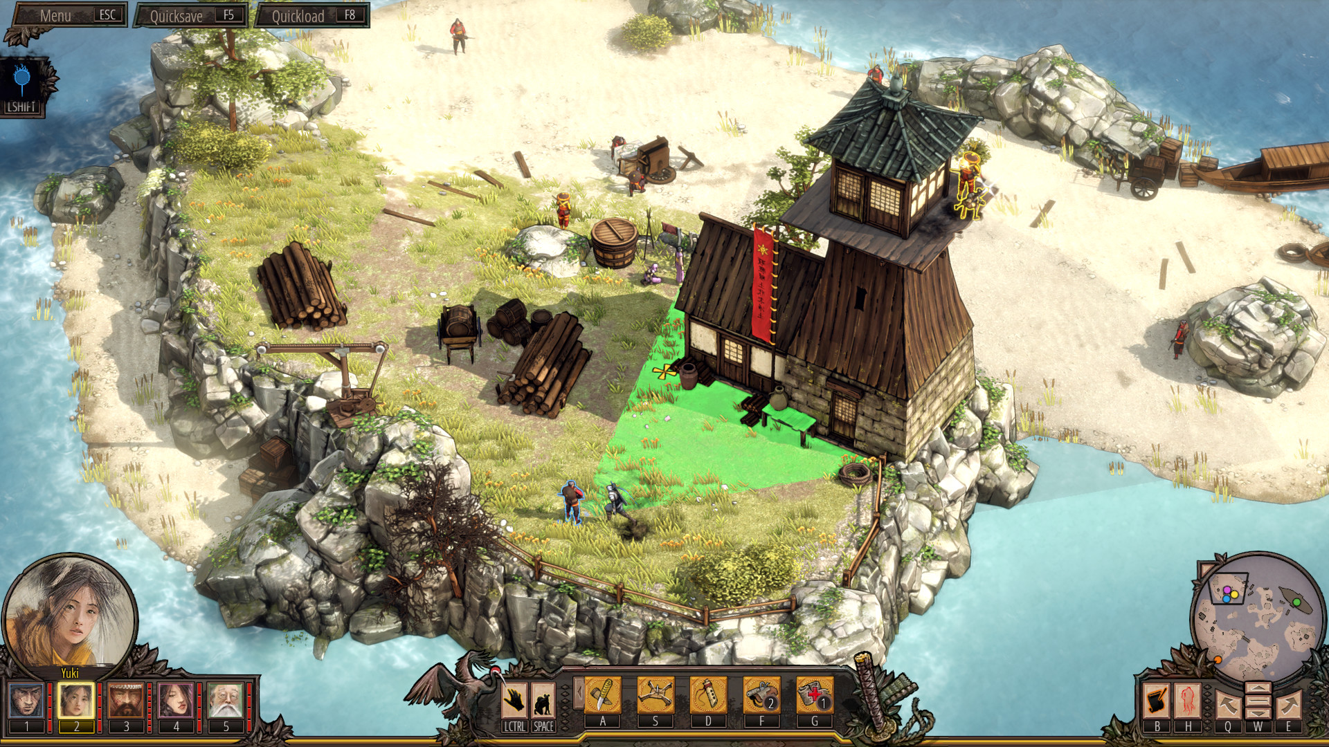 Shadow Tactics: Aiko's Choice screenshot
