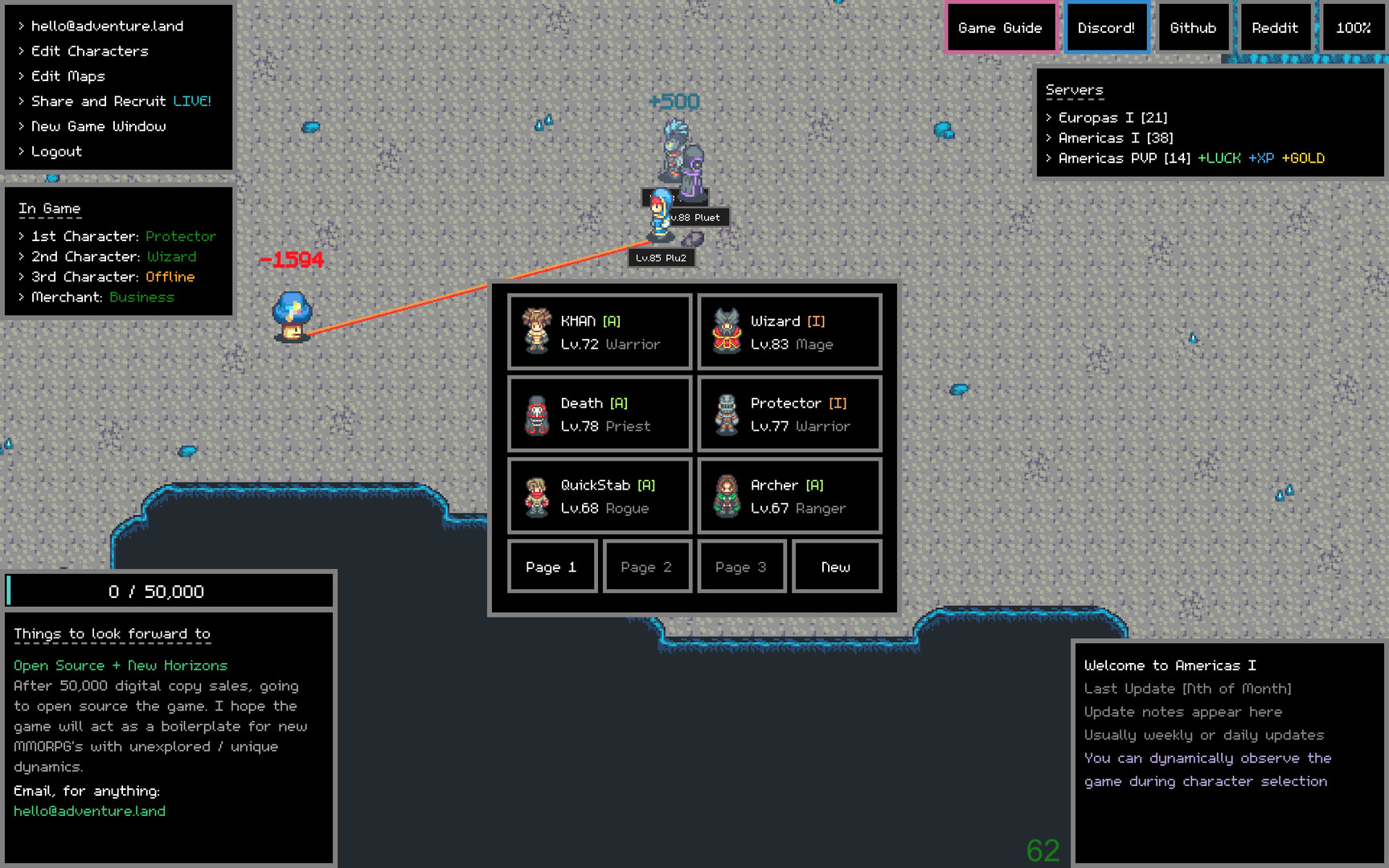 Adventure Land - The Code MMORPG screenshot